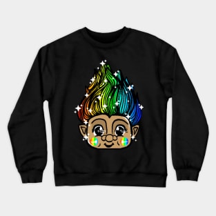 Rainbow Troll Crewneck Sweatshirt